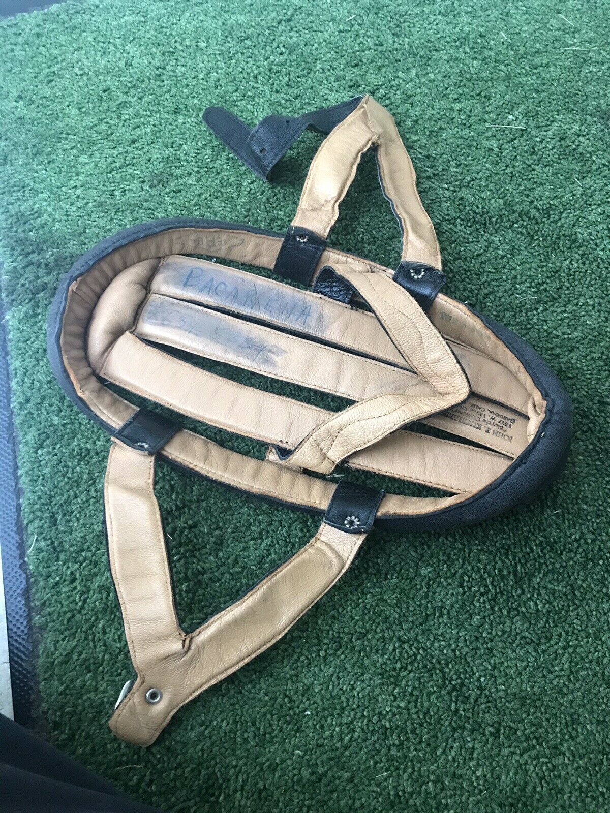 Vintage John F. Kucharik Vintage LEATHER BICYCLE HELMET -Cycling Bike Helmet - Fresh Stock Dated February 2026