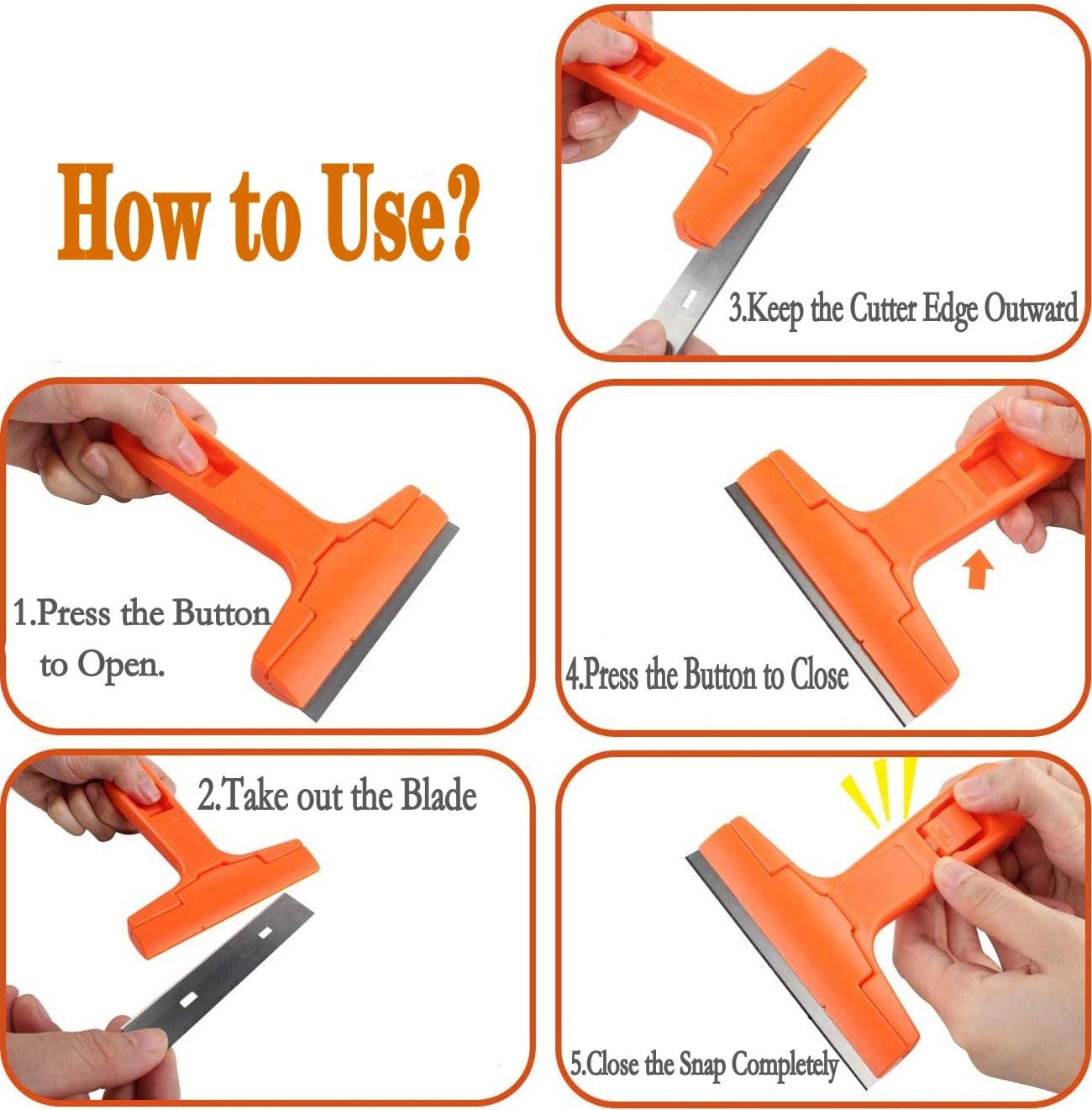 Glass Scraper Razor Blade,Razor Blade Scraper,Paint Scraper,Window scraper.. - Fresh Stock Dated February 2026