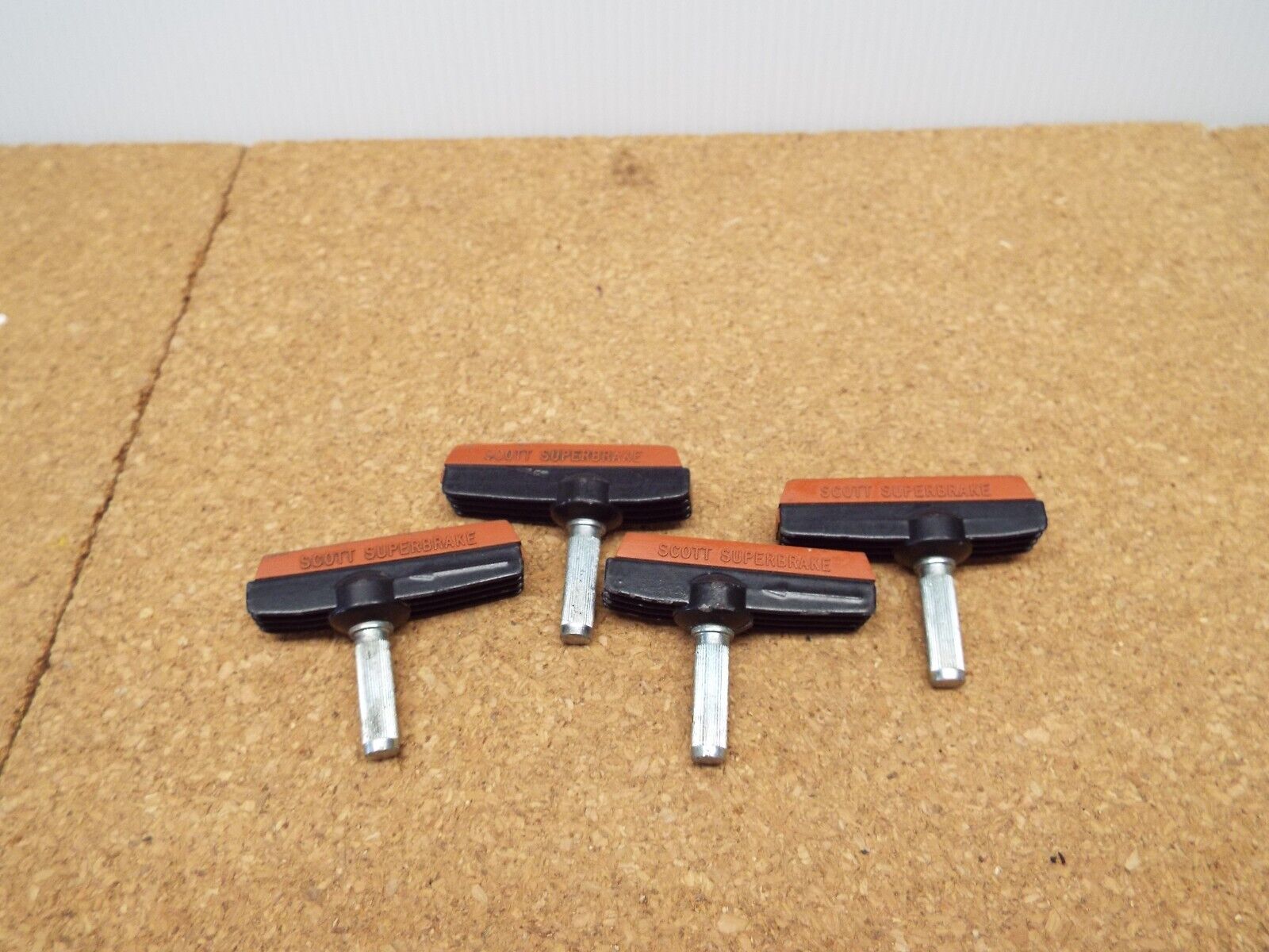 ~ 4 SCOTT MATHAUSER SUPERBRAKE Cantilever Finned Brake Shoes And Holders MK3 ~ - Fresh Stock Dated February 2026