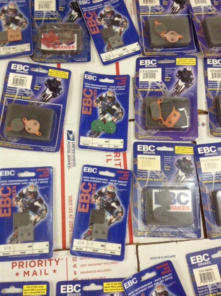 Ebc Mtb Disc Brake Pads Mountain Bike Assorted Lot Large (1321) - Fresh Stock Dated February 2026