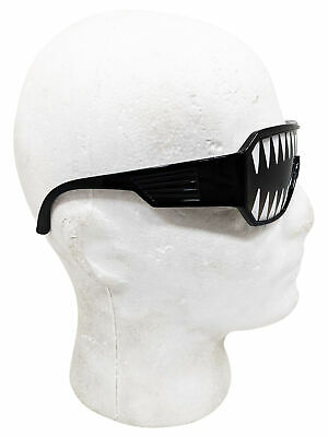 Macho Wrestler Mini Shark Teeth Black Frames Shield Sunglasses Man Randy Savage - Fresh Stock Dated February 2026