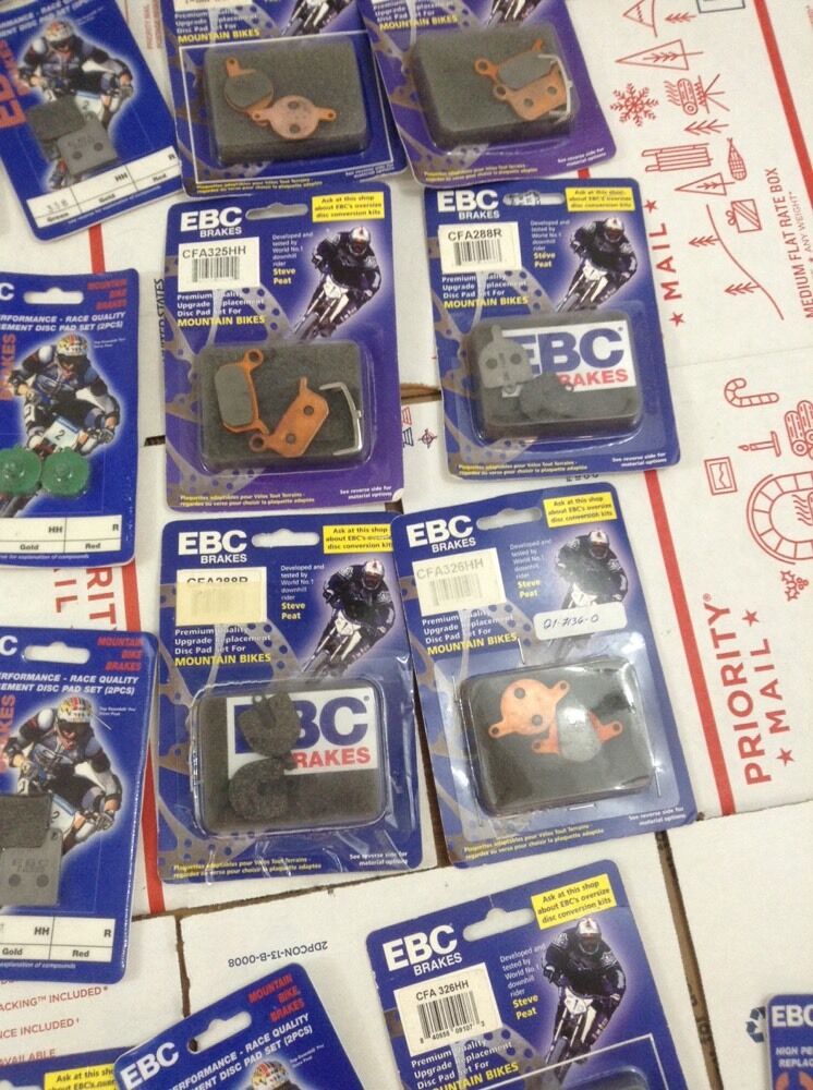 Ebc Mtb Disc Brake Pads Mountain Bike Assorted Lot Large (1321) - Fresh Stock Dated February 2026