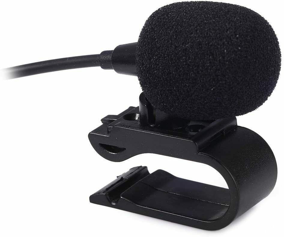 2.5mm Microphone For Car Stereo GPS DVD  Bluetooth Enabled External  Mic  U Clip - Fresh Stock Dated February 2026