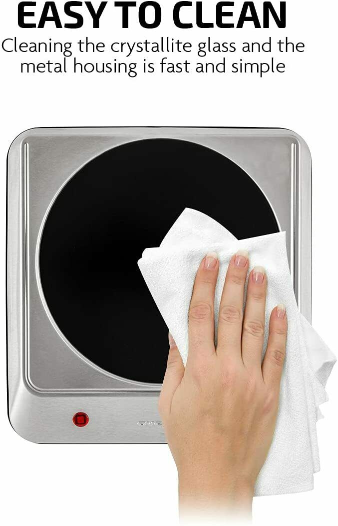 Portable Electric Cooktop Burner Infrared 1000W Single Plate Hot Cooking Stove - Fresh Stock Dated February 2026