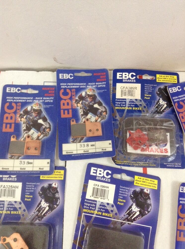 Ebc Mtb Disc Brake Pads Mountain Bike Assorted Lot Large (1321) - Fresh Stock Dated February 2026