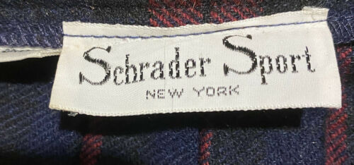 Vtg Schrader Sport Wool Skirt Pleated Plaid A Line Red Blue Union Label Sz 12 - Fresh Stock Dated February 2026