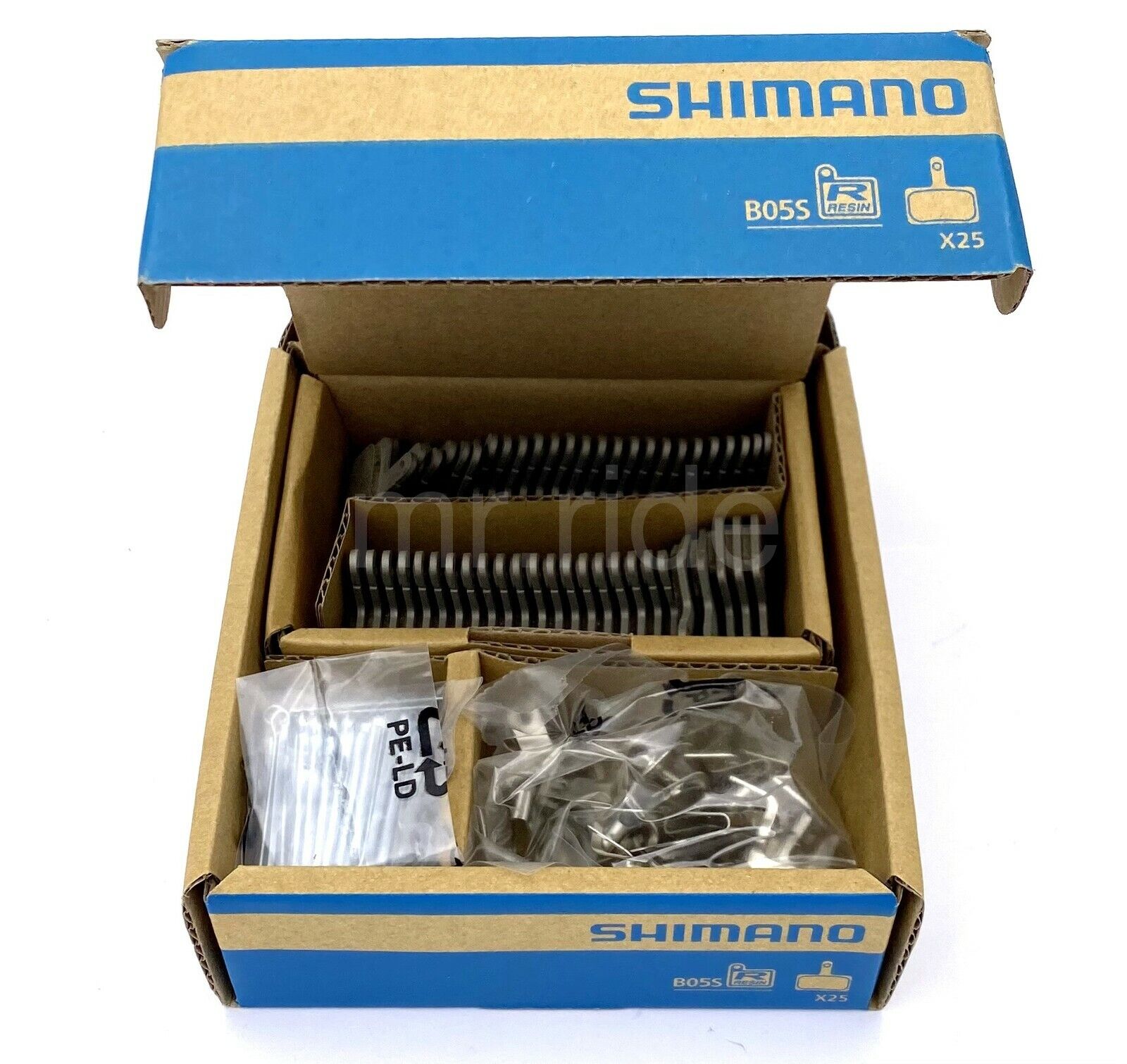 Shimano B05S Bike Disc Brake Resin Pads 2 Pairs-BR-C501,M575,M525,M495,M486,M485 - Fresh Stock Dated February 2026