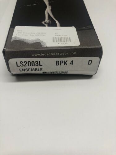 Leo girls' Ballet Russe Dance Shoe, Pink, 4 D US - Fresh Stock Dated December 2025