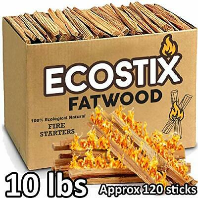 Approx. 120 Eco-Stix Fatwood Starter Kindling Firewood Sticks 10 Lbs FATWOOD - Fresh Stock Dated December 2025