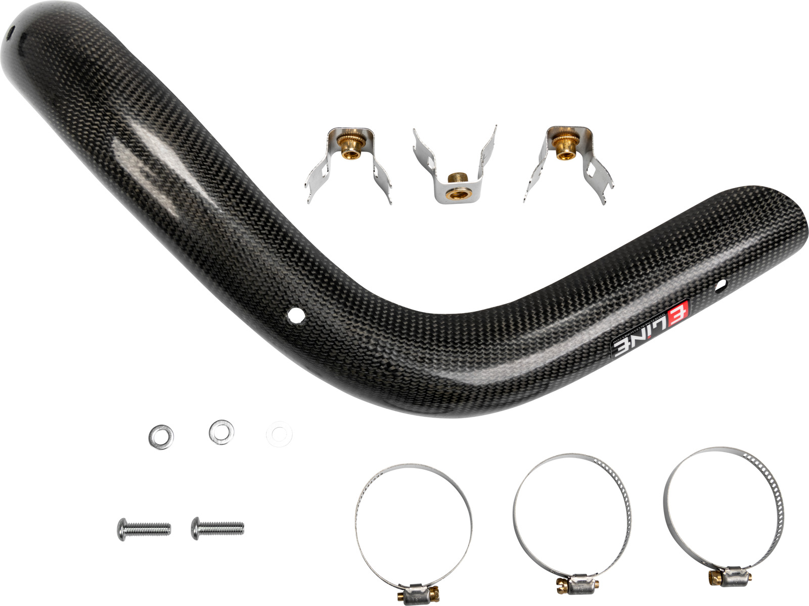 E-Line Carbon Fiber Exhaust Header Pipe Heat Shield GAS GAS MC250 F 21-23 - Fresh Stock Dated February 2026