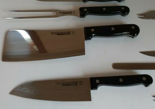 Lot of 17 Ronco Showtime Six Star Stainless Steel Gourmet Knife Set - Fresh Stock Dated December 2025