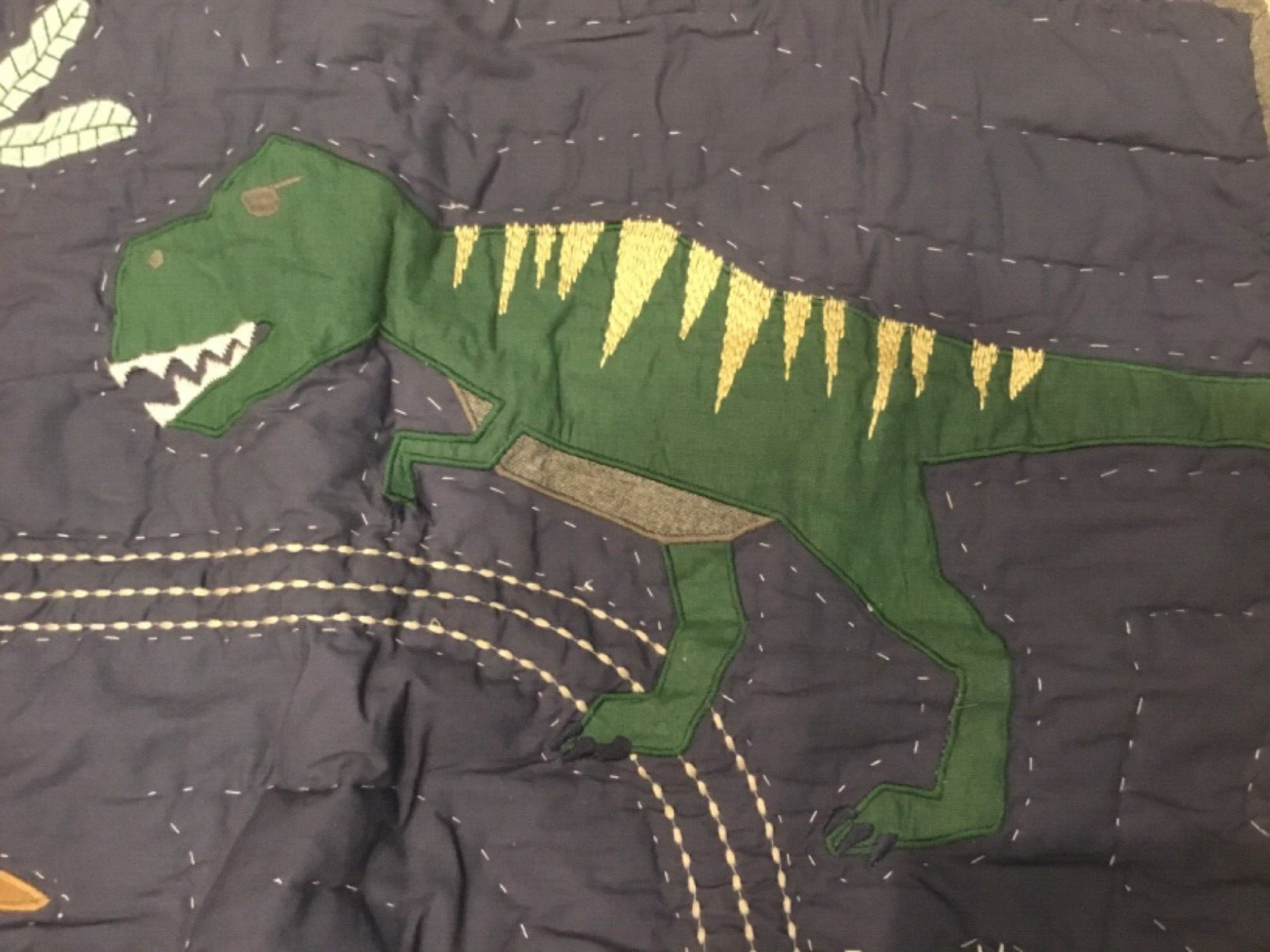 POTTERY BARN KIDS Jurassic Dinosaur ~ Quilted Pillow Sham ~ 20
