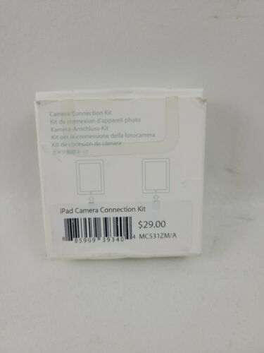 APPLE IPAD CAMERA CONNECTION KIT & CABLE MC531ZM/A Model A1362 A1358 New GENUINE - Fresh Stock Dated February 2026