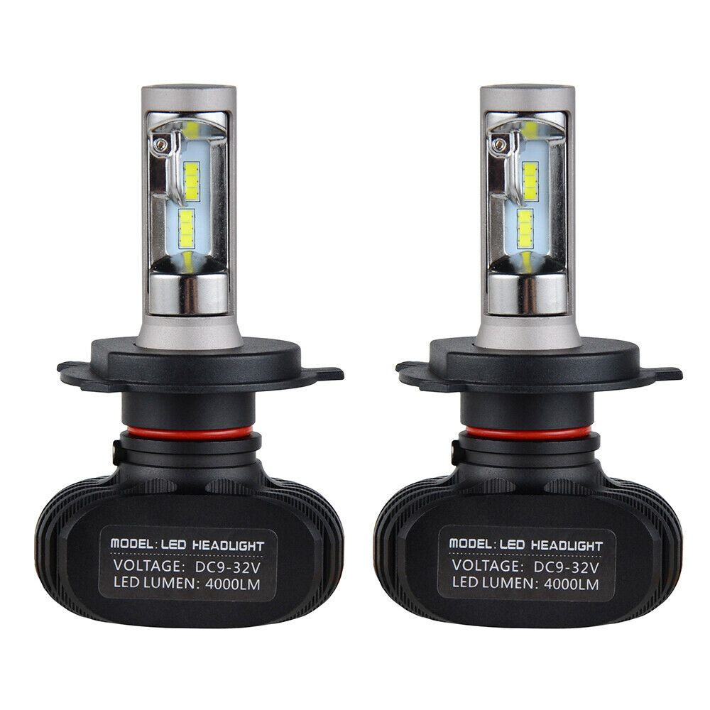 H4 9003 CSP LED Bulbs White Hi/Low Beam Motorcycle Headlight 6000K High Power - Fresh Stock Dated February 2026