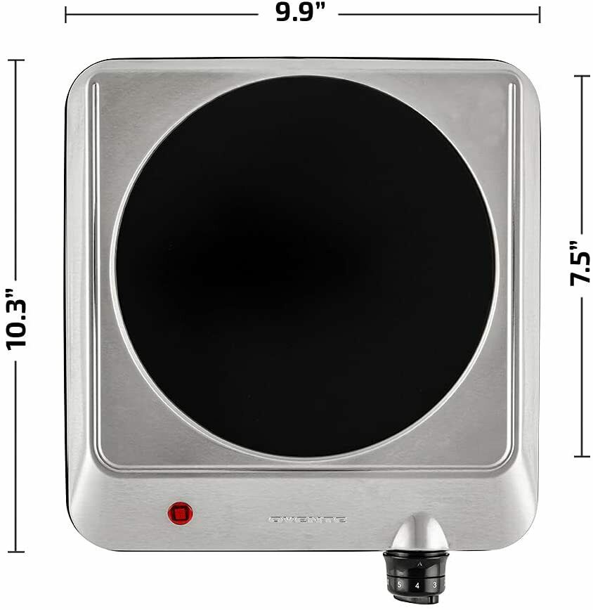 Portable Electric Cooktop Burner Infrared 1000W Single Plate Hot Cooking Stove - Fresh Stock Dated February 2026