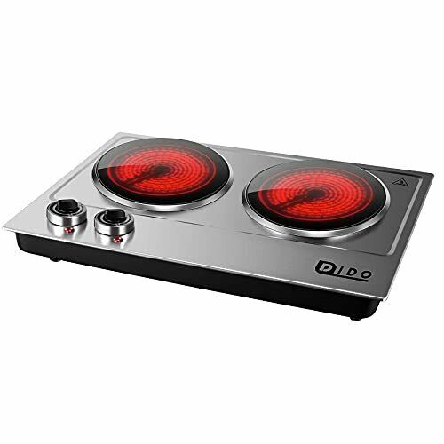 DIDO 1800W Ceramic Electric Hot Plate for Cooking, Dual 7.1