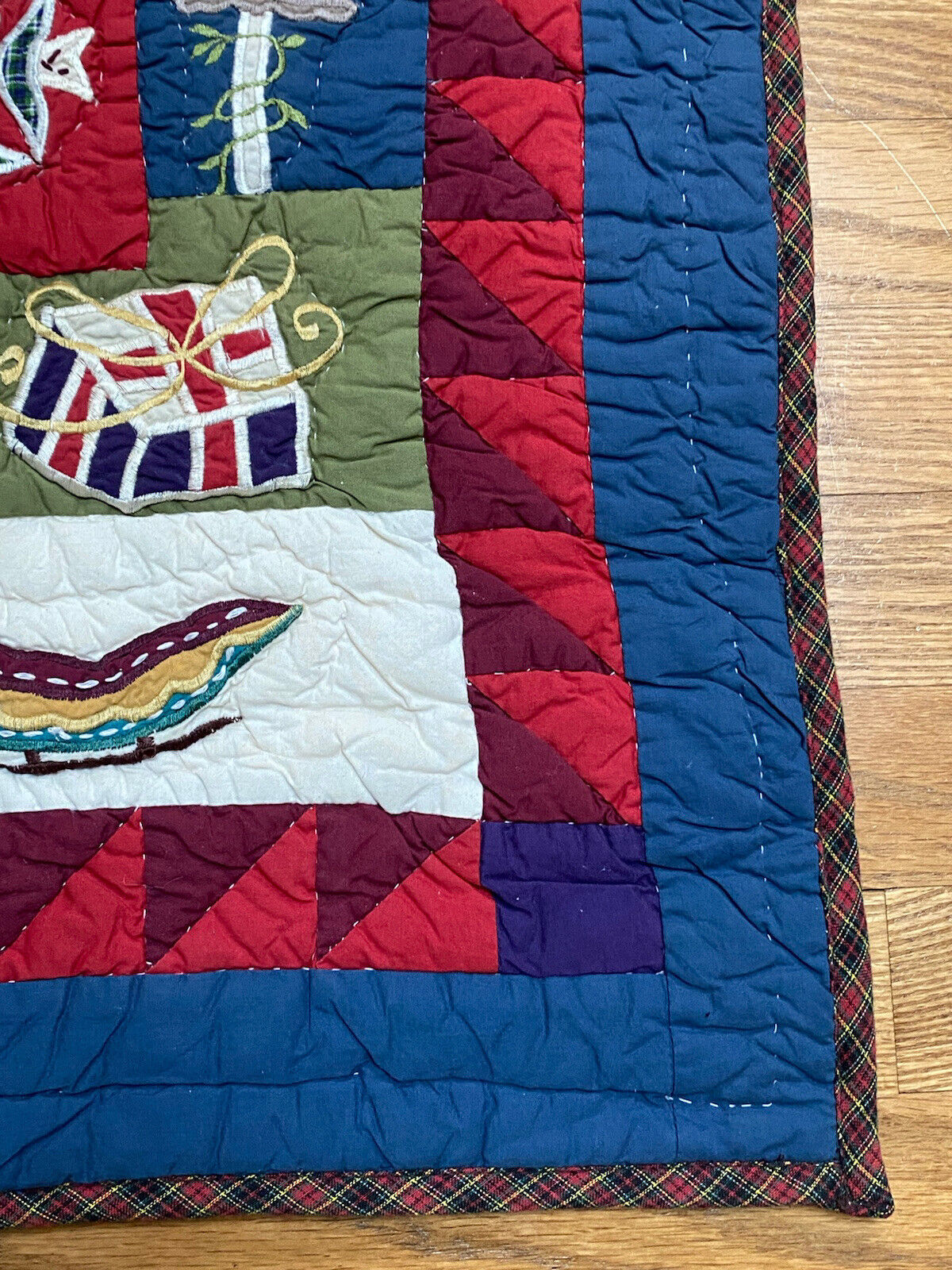 Pair Pottery Barn Collector’s Quilted pillow Shams Farmhouse Patchwork Christmas - Fresh Stock Dated February 2026