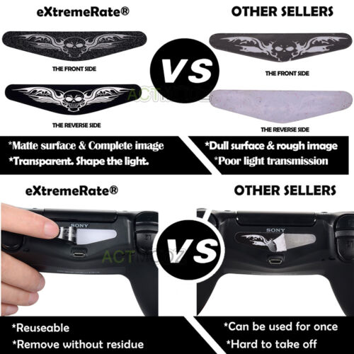 60 PCS Controller Led Light Bar Decal Stickers Skin for Playstation PS4 Pro Slim - Fresh Stock Dated December 2025