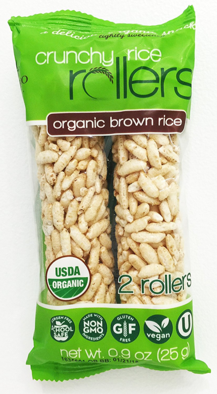 Bamboo Lane Crunchy Rice Rollers – Organic Brown Rice, 0.9 oz (16 Packs of 2 Rol - Fresh Stock Dated December 2025