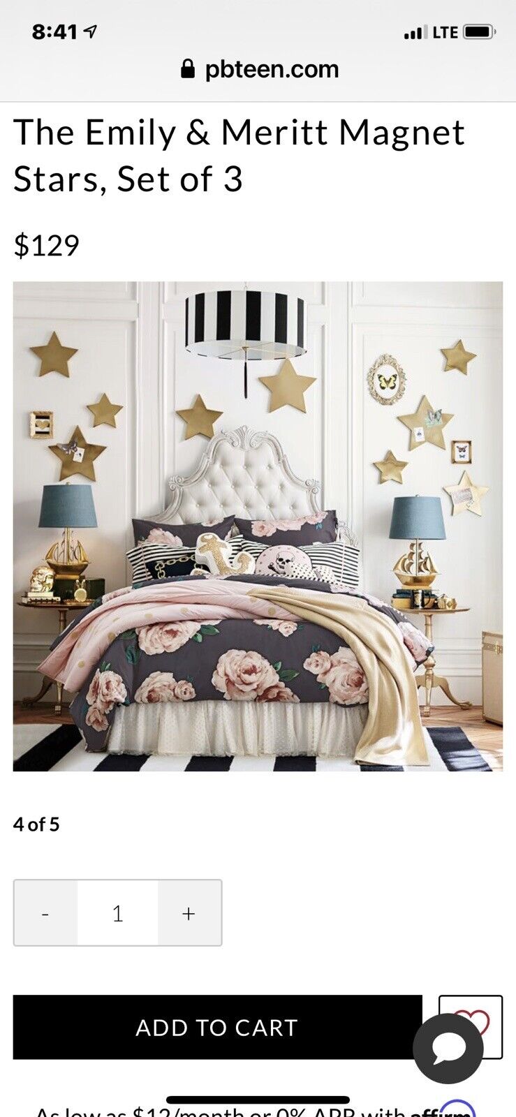 Pottery Barn Teen Emily & Meritt Magnet Stars - Fresh Stock Dated February 2026