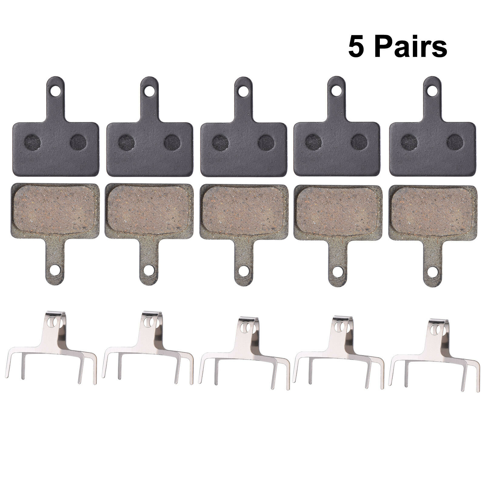 5 Pairs/ MTB Mountain Bicycle Bike Disc Brake Pads for Shimano M375 M446 M395 UK - Fresh Stock Dated February 2026