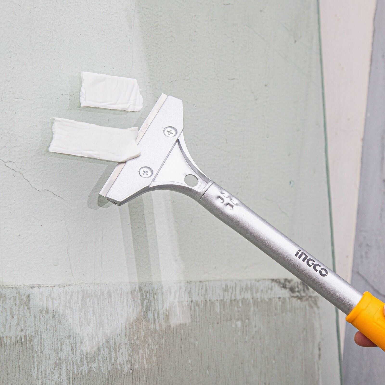 INGCO 4 Inch Razor Blade Scraper Tool with 6pcs Metal Blades - Fresh Stock Dated February 2026