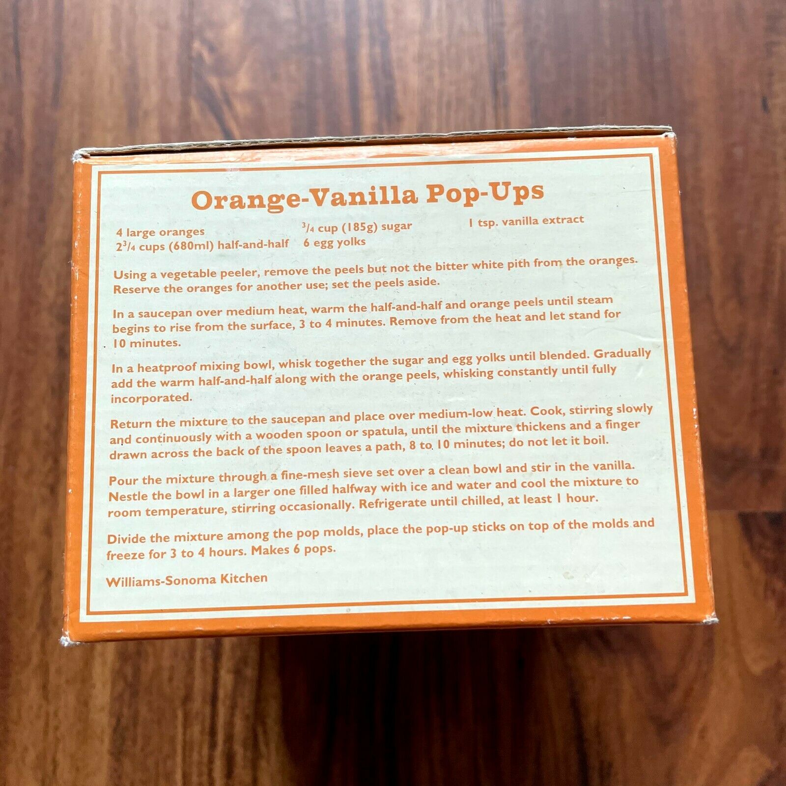 Williams Sonoma Pop-Up Molds Push Up Popsicles Frozen Ice Cream Treats Makes 6 - Fresh Stock Dated February 2026