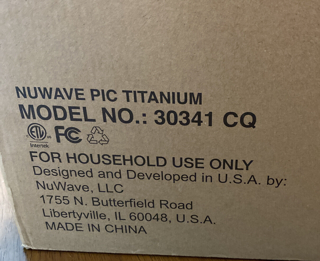 Nuwave PIC Titanium Precision Induction Cooktop Model 30341 - Fresh Stock Dated February 2026
