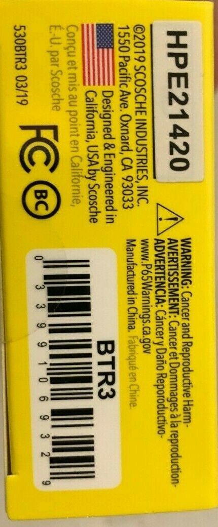 SCOSCHE - Bluetooth Hands-Free Wireless Audio Receiver- FAST FREE SHIPPING - Fresh Stock Dated December 2025
