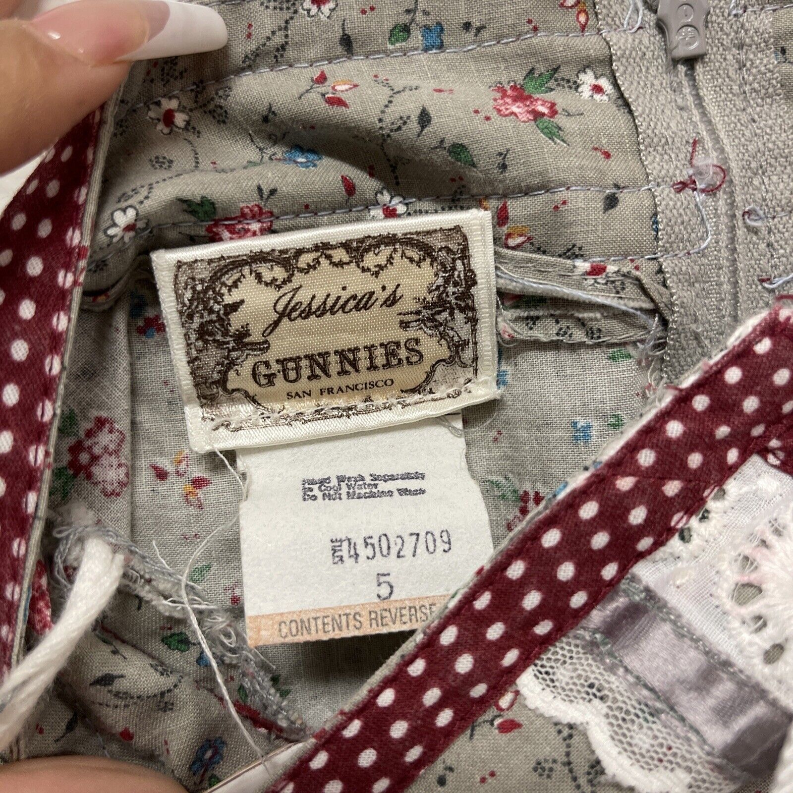 Gorgeous Vintage 70s Gunne Sax (GUNNIES) Calico Skirt Prairie XXS/XS sz 5 - Fresh Stock Dated March 2026