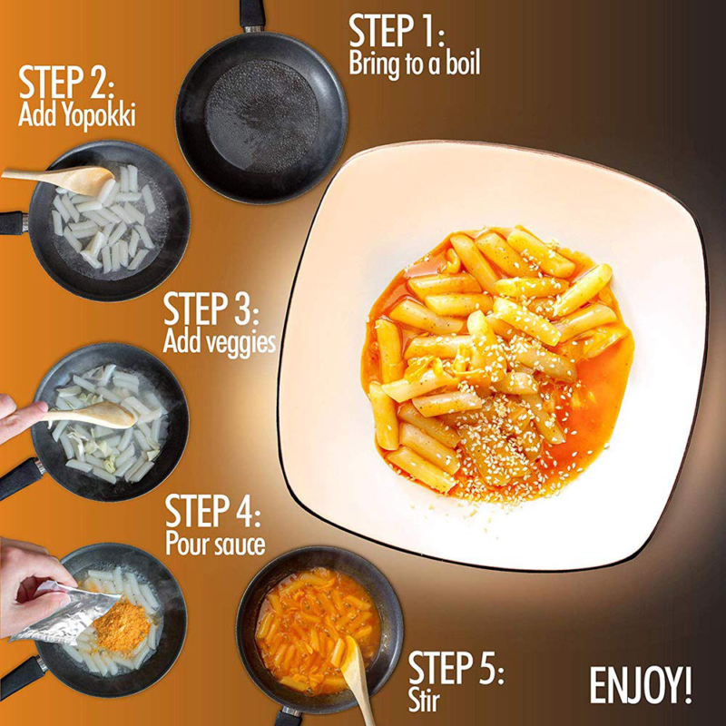 Cheese Tteokbokki Korean Rice Cake Instant (Pack Of 2, Cheese Sauce) Korean Snac - Fresh Stock Dated December 2025