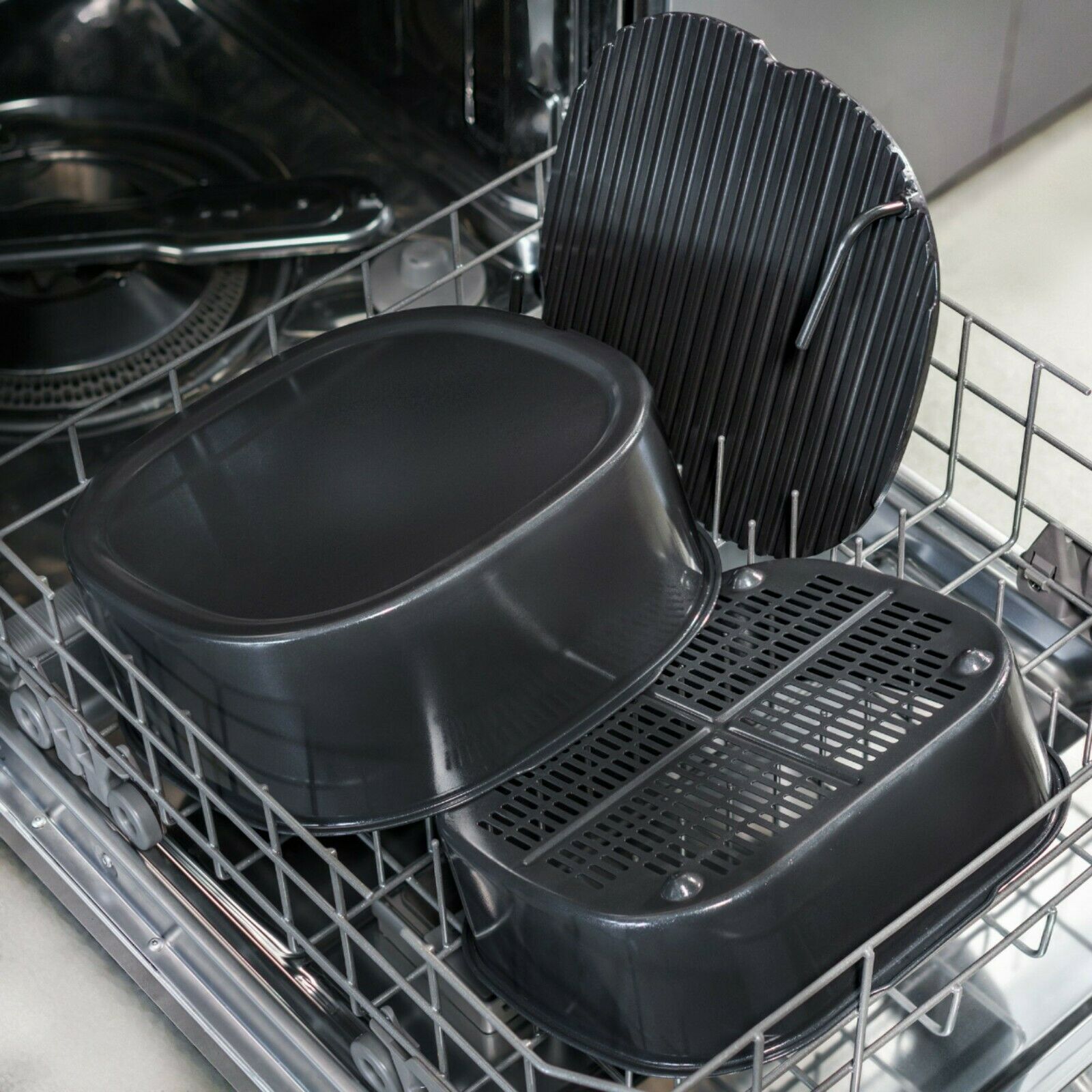 Bella Pro Series - 9-in-1 Indoor Grill with 5.8-qt Air Fryer, Roast, Broil, B... - Fresh Stock Dated December 2025