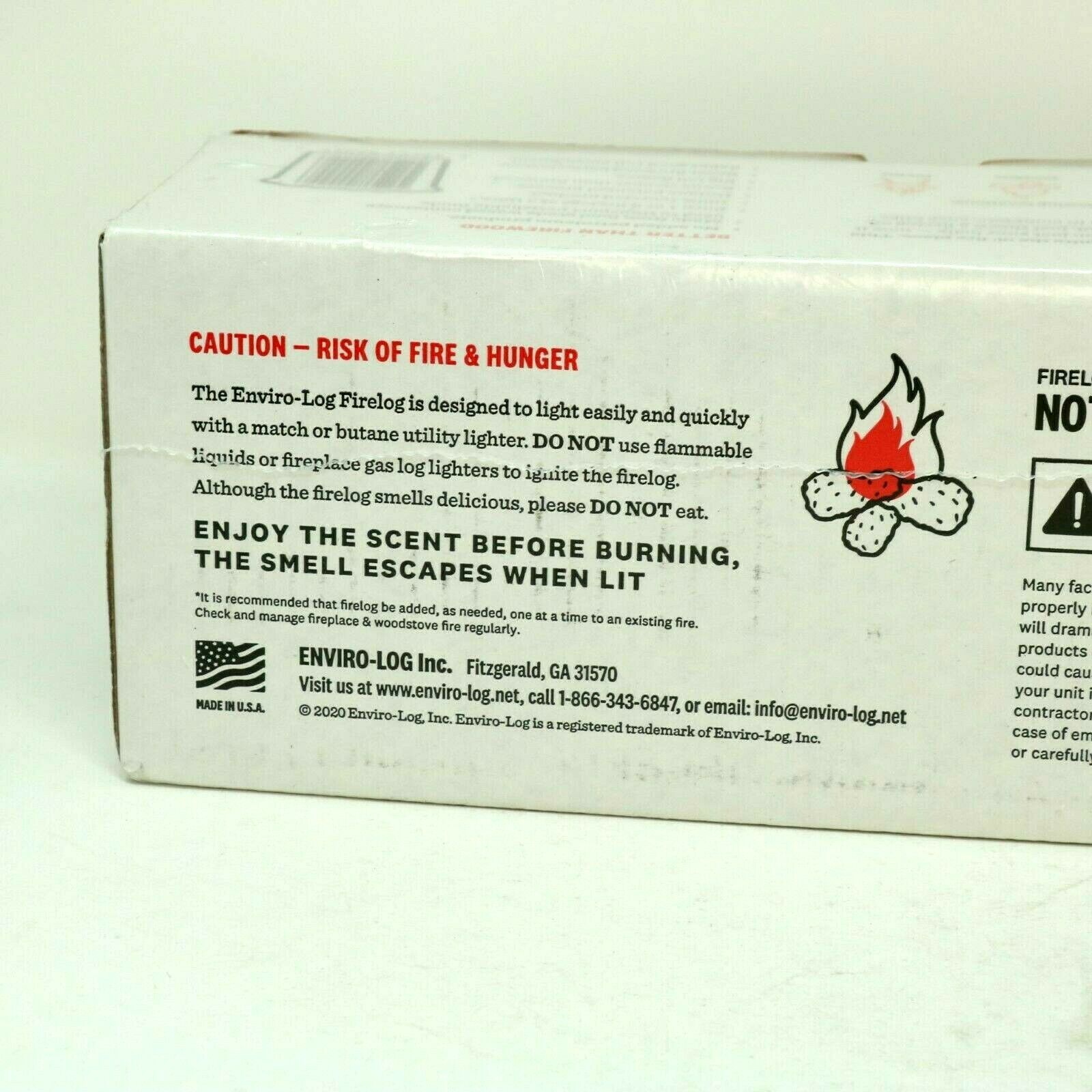 KFC FIRE LOG 11 HERBS & SPICES ENVIROLOG KENTUCKY FRIED CHICKEN FIRE LOG - Fresh Stock Dated December 2025