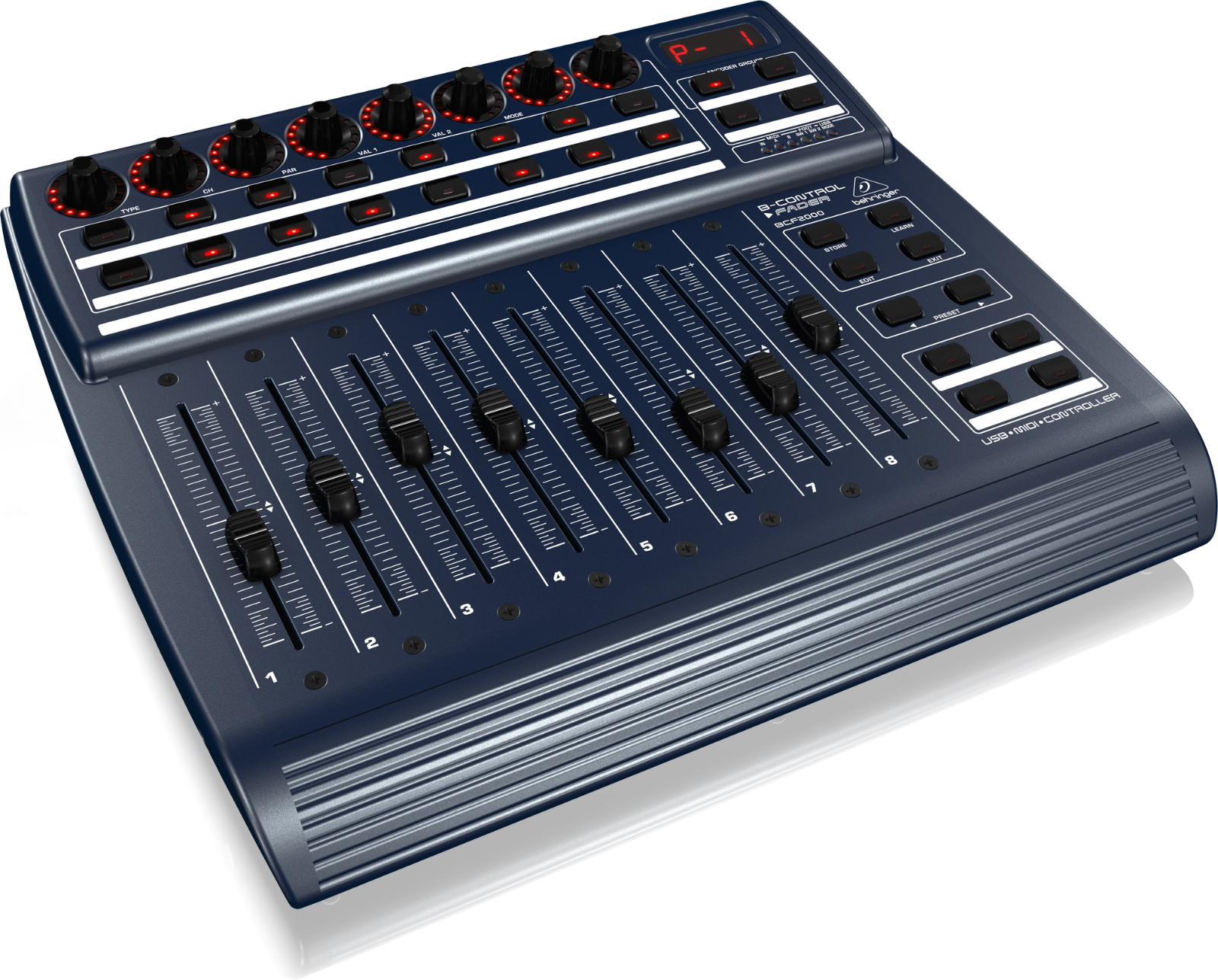 Behringer B-Control Fader BCF2000 Total-Recall USB/MIDI Controller NEW - Fresh Stock Dated February 2026