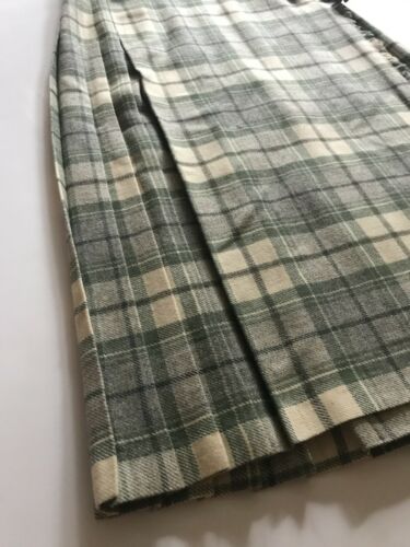 Vintage Scottish Moffat Weavers Wool Plaid Kilt Women's Size 14 - Fresh Stock Dated February 2026