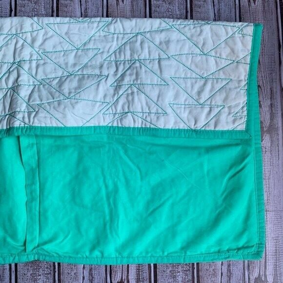 Pillowfort Mint Green Quilted Triangle Pillow Sham - Fresh Stock Dated December 2025