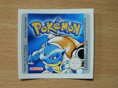 Gameboy Pokemon BlueYellowRed Replacement Label Decal Sticker Nintendo Cartridge - Fresh Stock Dated December 2025