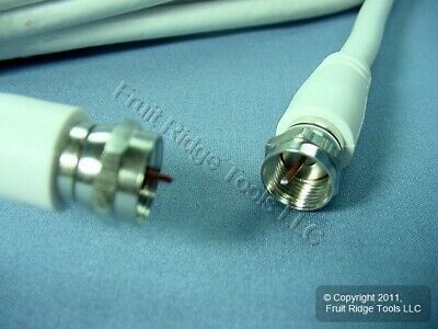 Leviton White 50 Ft Coaxial Video Cable F-Type RG6 Shielded C5858-50 - Fresh Stock Dated December 2025