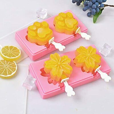Cozihom Silicone Ice Pop Molds, Popsicle Maker With Lid And Sticks, Classical, 2 - Fresh Stock Dated February 2026
