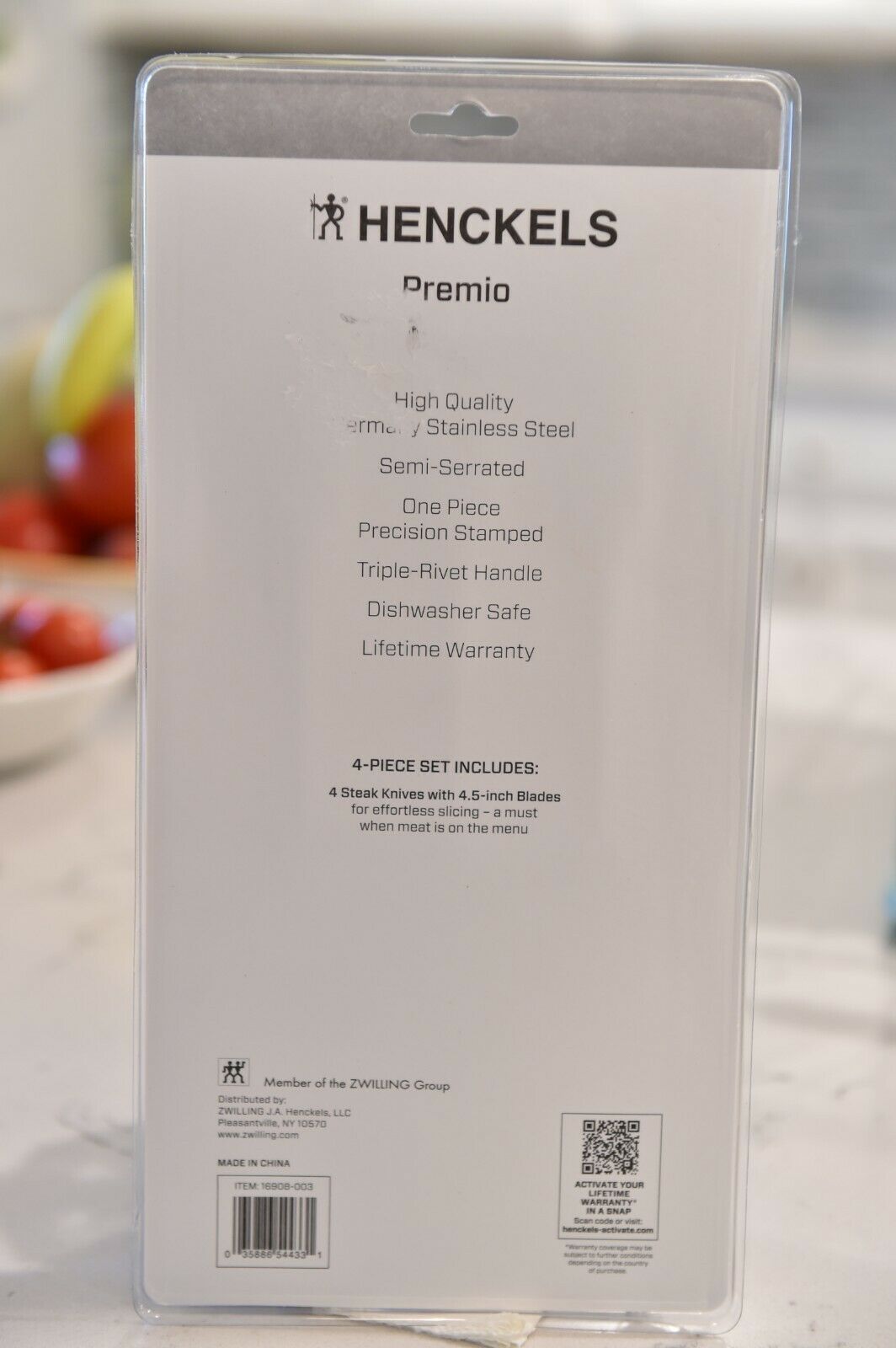 Henckels 4Pc. Premio Steak Knife Set GREAT !! - Fresh Stock Dated December 2025