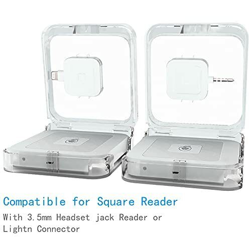 Anti-Lost Transparent Cover Case for Square Contactless Chip Card Reader - Fresh Stock Dated February 2026