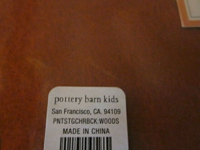 S/4 Pottery Barn Kids Peanuts Woodstock Turkey Thanksgiving Chairbacker NO MONO - Fresh Stock Dated December 2025