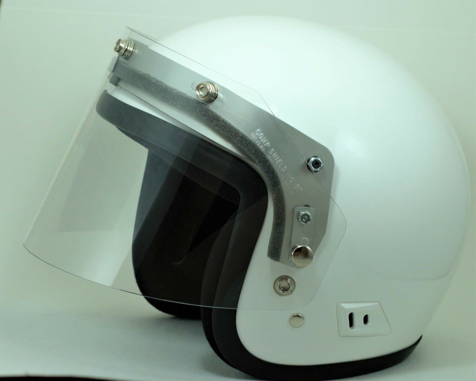 EASY FLIP!®  5-Snap Flip Up Adapter & Clear Flat Shield for Motorcycle Helmets - Fresh Stock Dated February 2026