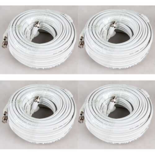 RG59 Coaxial Cable 100ft 200ft Bulk Coax DUAL / QUAD Outdoor 20AWG - CCTV Combo - Fresh Stock Dated December 2025