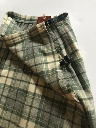 Vintage Scottish Moffat Weavers Wool Plaid Kilt Women's Size 14 - Fresh Stock Dated February 2026