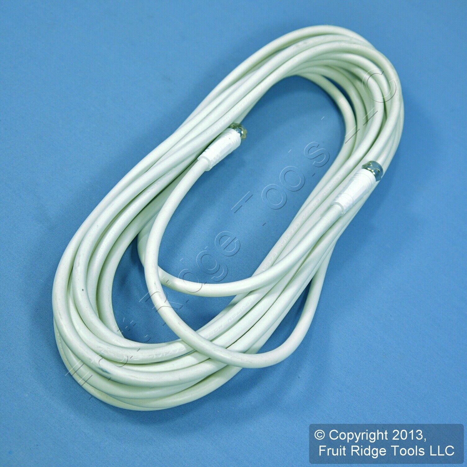 Leviton White 25 Ft Coaxial Video Cable RG59 Plugs 75-Ohm F-Type Wire C5851-25W - Fresh Stock Dated December 2025