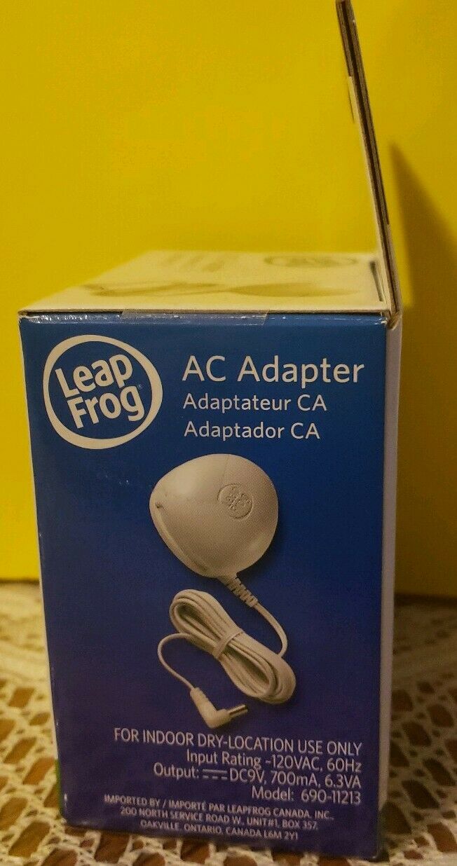 LeapFrog AC Power Adapter LeapPad Tablet Leapster Explorer - Fresh Stock Dated February 2026