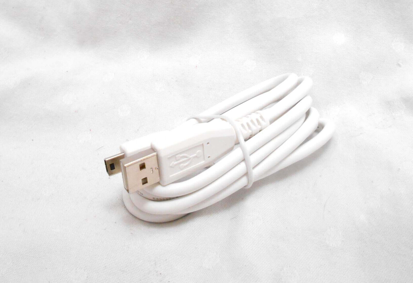 White USB 5pin Mini Sync Data Charge Cable connect Leapfrog to computers 5ft - Fresh Stock Dated February 2026