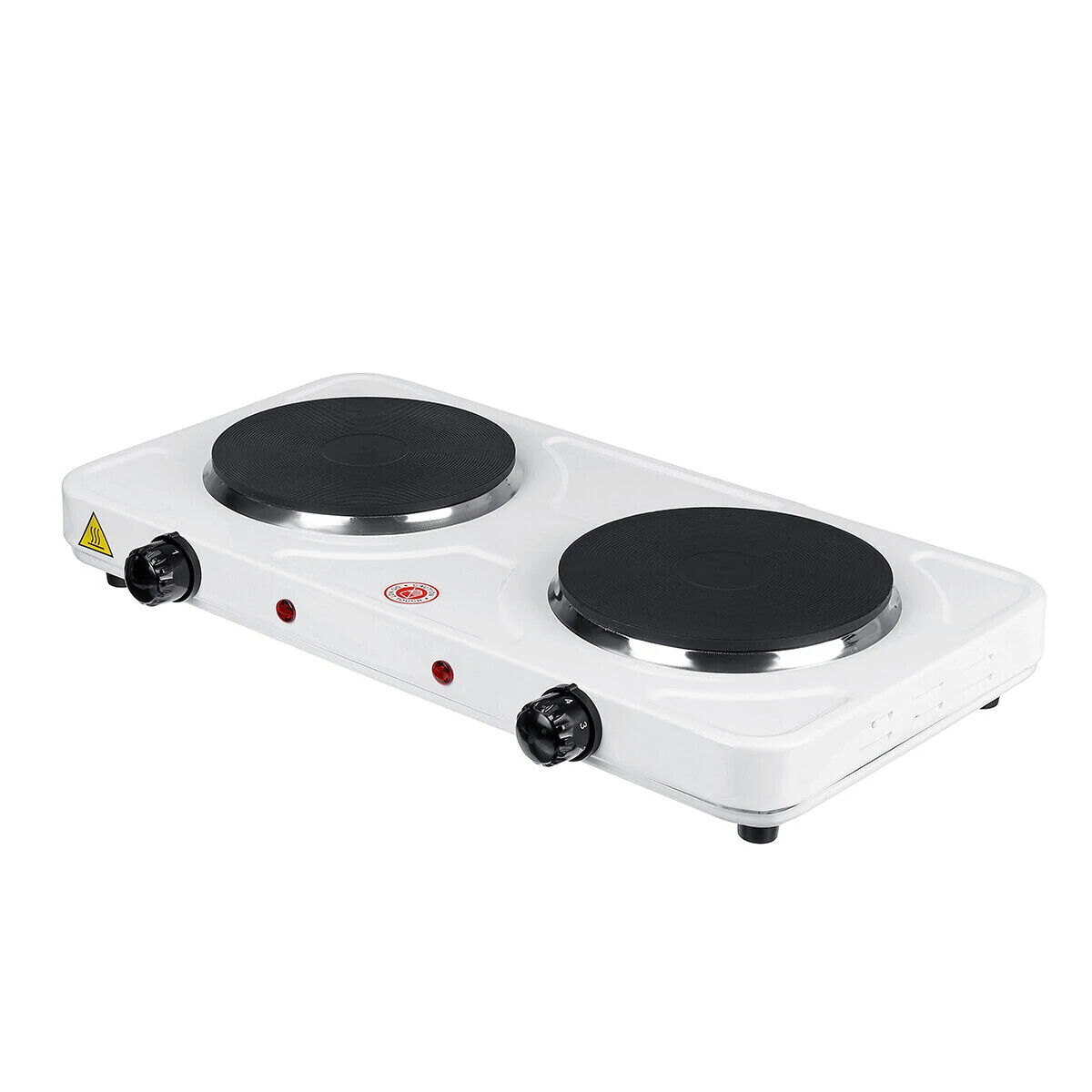 110V 2000W Portable Double Electric Stove Burner Hot Plate Cooking Heater - Fresh Stock Dated December 2025