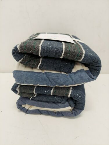 Pottery Barn Kids Sullivan Sports Quilted Pillow Sham Euro 2 Pack NEW With Tags - Fresh Stock Dated December 2025